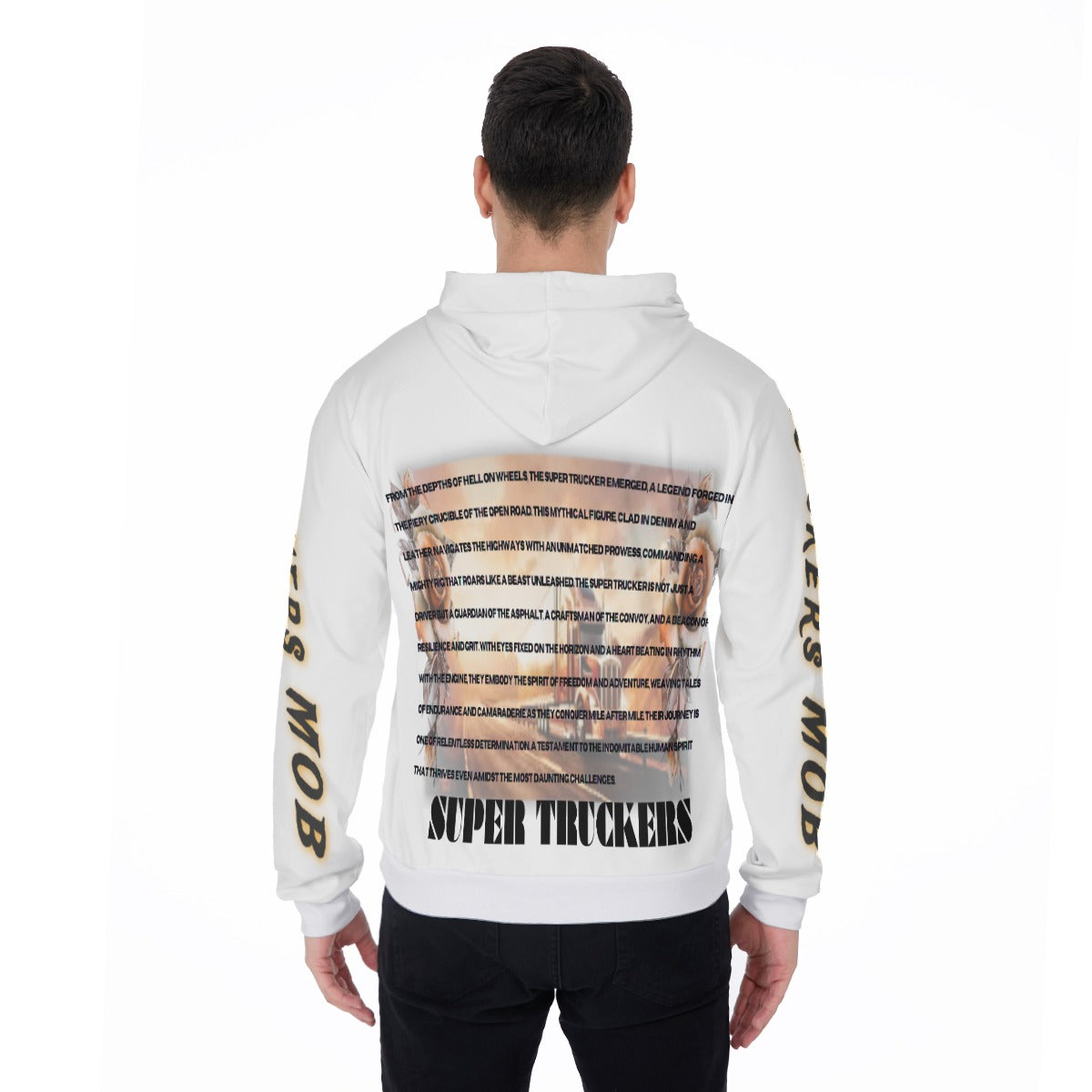 All-Over Print Men's Thicken Pullover Hoodie