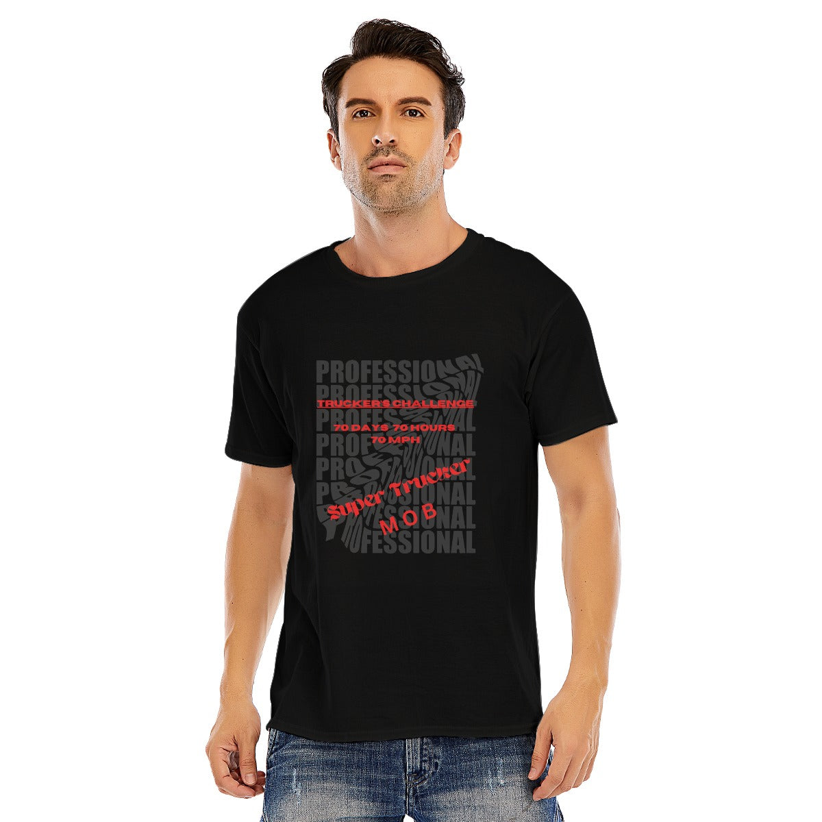 Trucker MOB Unisex O-neck Short Sleeve T-shirt | 180GSM Cotton (DTF)